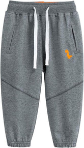 Toddler Boys Jogger Active Athletic Pants Dinosaur Sweatpants (1-Pack 2-Pack)
